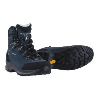 Lowa hiking shoes Mauria Evo LL (nubuck leather, leather lining) 2025 navy blue/grey ladies