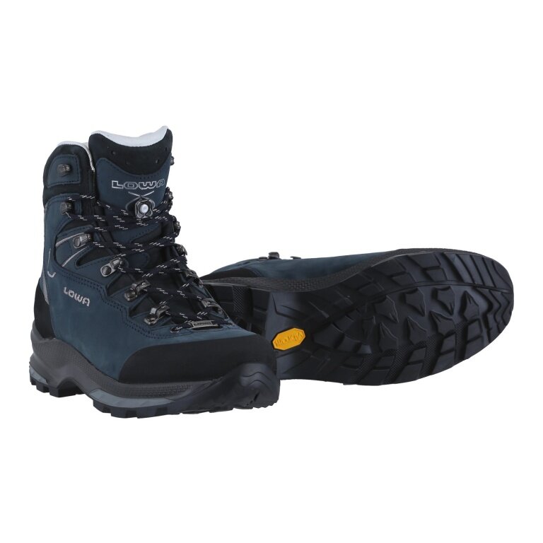 Lowa hiking shoes Mauria Evo LL (nubuck leather, leather lining) 2025 navy blue/grey ladies
