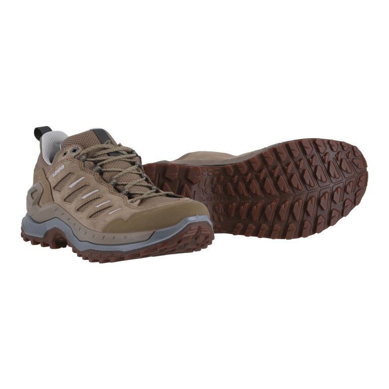 Lowa Innovo Low Hiking Shoes (All-Terrain, Suede/Textile) brown/dune Men's