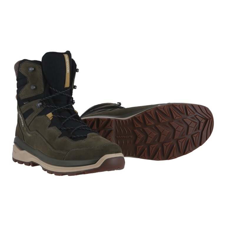 Lowa Winter Boots Ottawa Evo GTX (Suede/Textile, waterproof, warm) olive green/amber green men's