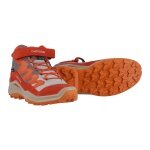 Lowa Maddox Pro Mid GTX Velcro Junior Hiking Shoes (Textile/Suede, Velcro Fastening, Waterproof) Desert Beige/Fire Red Children