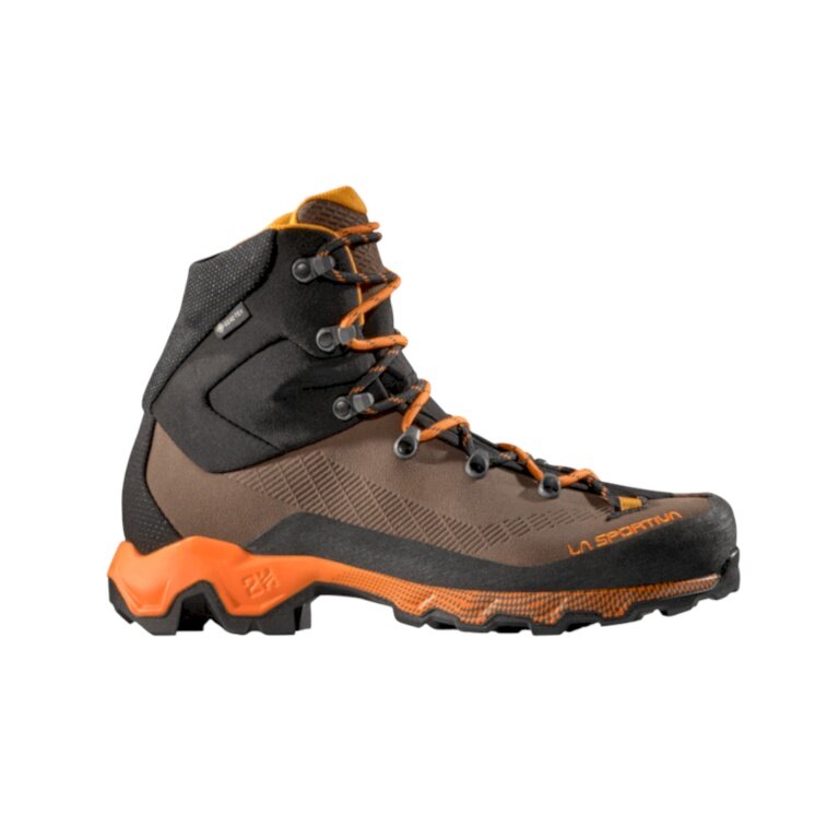 La Sportiva Aequilibrium Trek GTX Hiking Shoes (waterproof) brown/orange men's