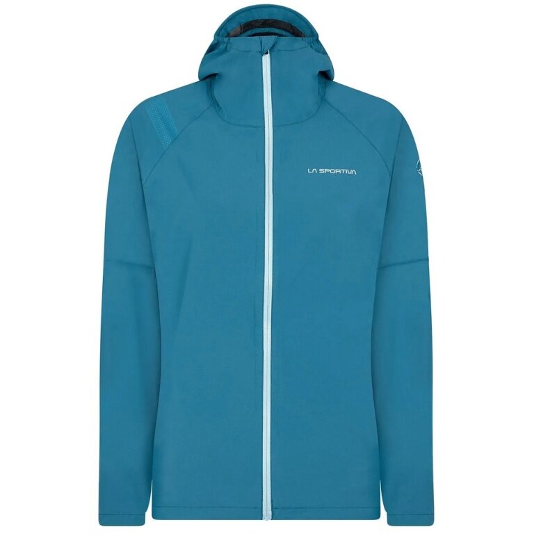 La Sportiva Trail Running Jacket Run (lightweight, water-repellent, maximum freedom of movement) blue Women