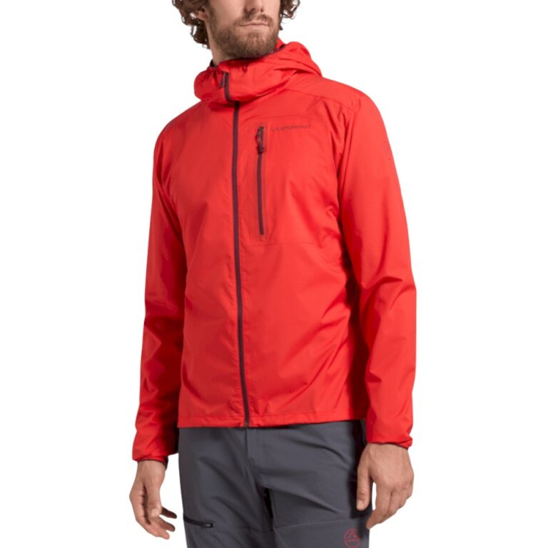 La Sportiva Wall Breeze Stretch Climbing Jacket (Mountaineering, windproof, lightweight) red men's