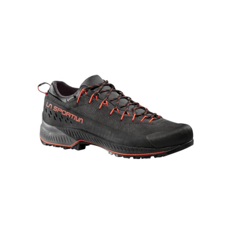 La Sportiva Hiking Shoes TX 4 Evo GTX (Approach, Suede, Waterproof) Carbon Grey/Red Men