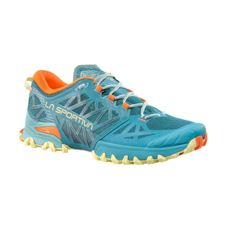 La Sportiva Trail Running Shoes Bushido III teal green/everglade for women