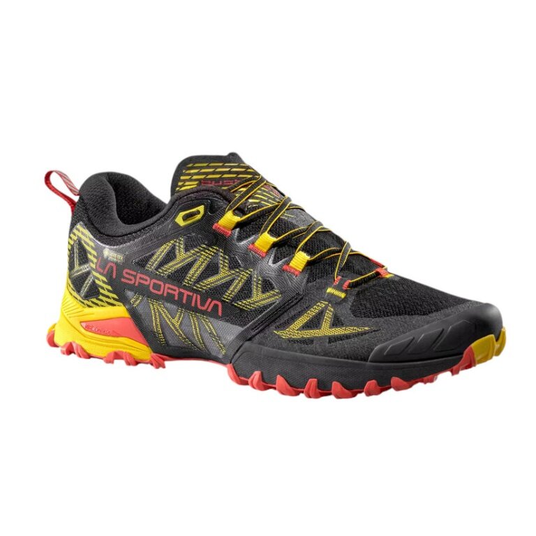 La Sportiva Trail Running Shoes Bushido III GTX (waterproof) black/yellow men's