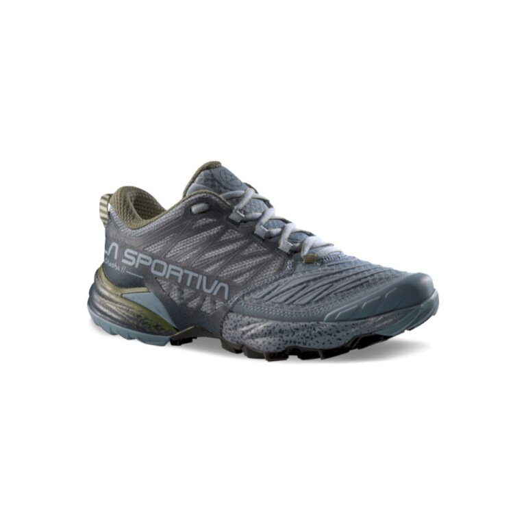 La Sportiva Trail Running Shoes Akasha II dark blue/grey/green ladies