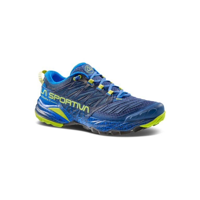 La Sportiva Trail Running Shoes Akasha II storm blue/lime men's