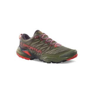 La Sportiva Trail Running Shoes Akasha II dark green/red men's