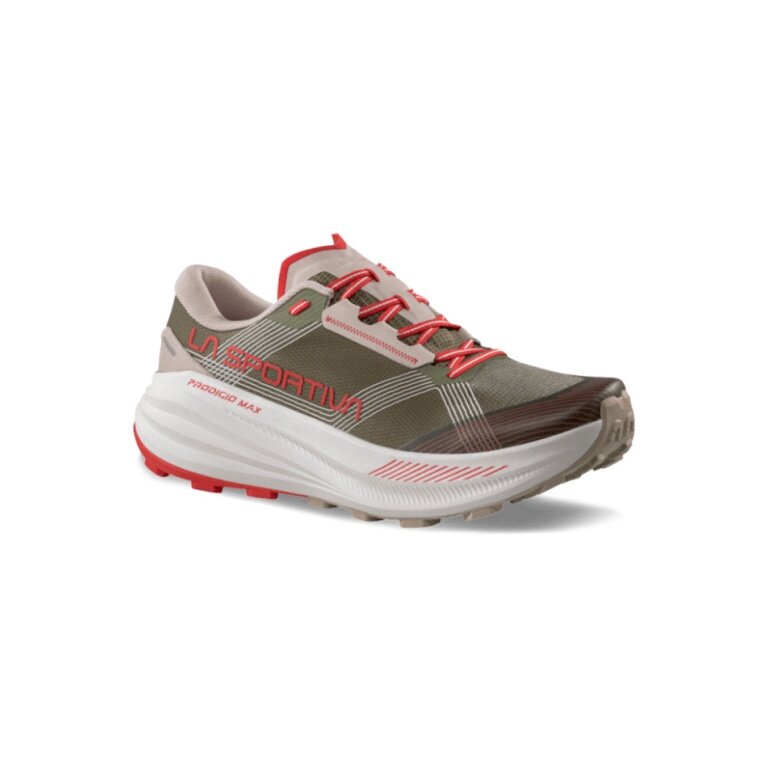 La Sportiva Prodigio Max Trail Running Shoes (for long distances) dark green/red men's