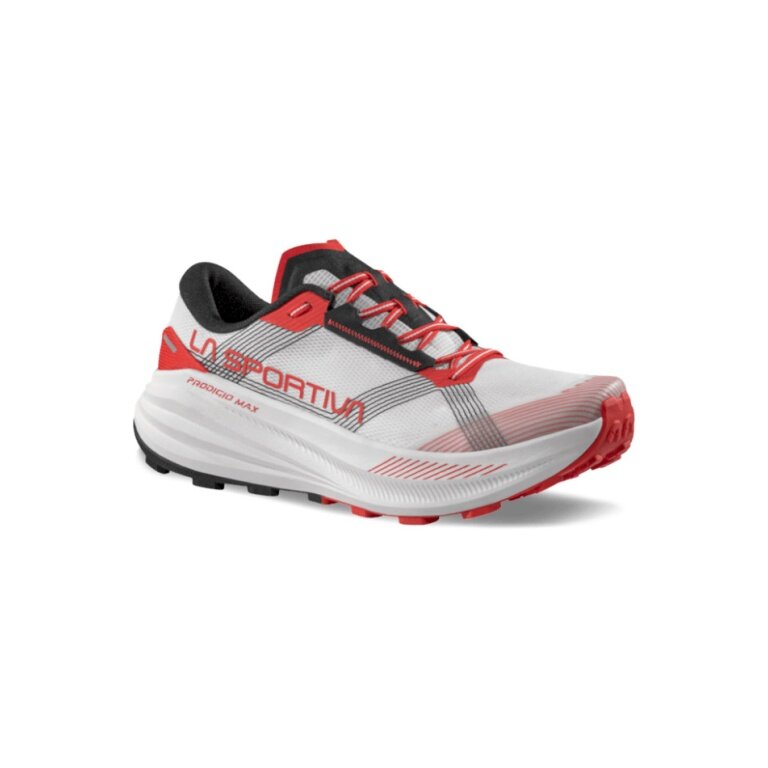 La Sportiva Prodigio Max Trail Running Shoes (for long distances) white/red men's