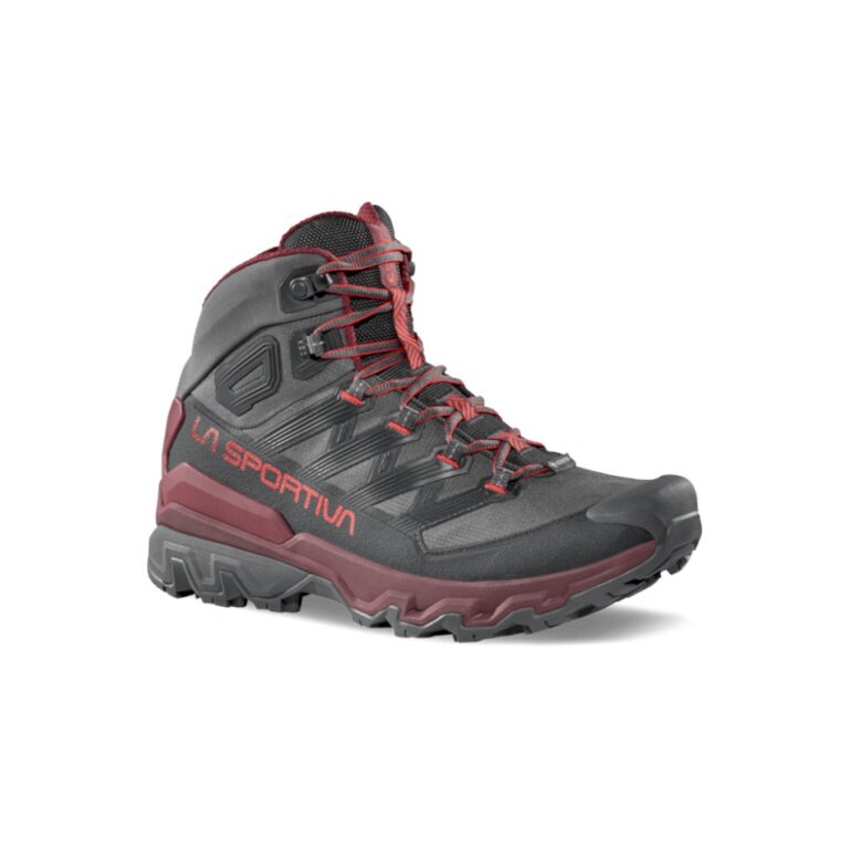 La Sportiva Ultra Raptor 3 Mid GTX Trekking Hiking Shoes (waterproof) carbon grey/red men's