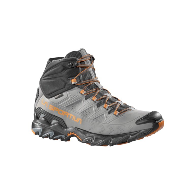 La Sportiva Ultra Raptor II Mid Leather GTX Hiking Shoes (Fast-Hiking, Nubuck Leather, Waterproof) grey Men's