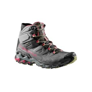 La Sportiva Trail Running Shoes Ultra Raptor II Mid Leather GTX (Nubuck Leather, Waterproof) Charcoal Grey Ladies