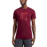 La Sportiva Hiking/Recreation T-shirt Ape - Mountain Living - (Cotton) burgundy Men's