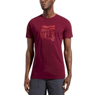 La Sportiva Hiking/Recreation T-shirt Ape - Mountain Living - (Cotton) burgundy Men's