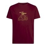 La Sportiva Hiking/Recreation T-shirt Cinquecento - Out of Office - (Cotton) burgundy Men's