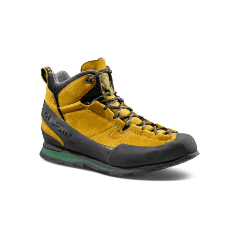 La Sportiva Boulder X Mid GTX Hiking Shoes (Approach, waterproof) yellow/charcoal grey men's