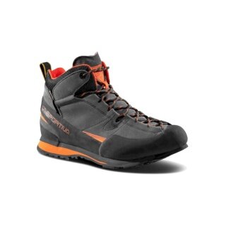 La Sportiva Boulder X Mid GTX Hiking Shoes (Approach, waterproof) carbon grey/flame Men's