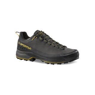 La Sportiva TX5 Evo GTX Hiking Shoes (Approach, Nubuck Leather, Waterproof) Carbon Grey/Yellow Men's