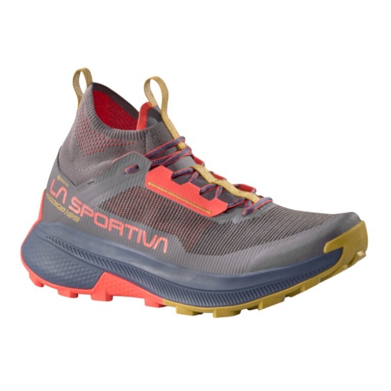 La Sportiva Prodigio Hike GTX Walking Shoes (Fast-Hiking, waterproof) onyx grey/red men's