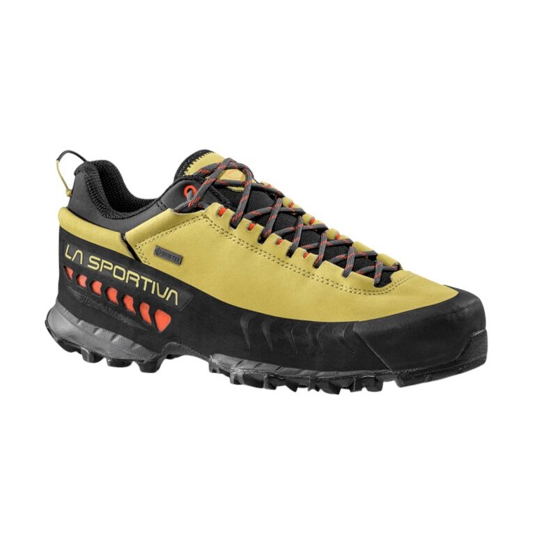 La Sportiva Hiking Shoes TX 5 Low GTX (Nubuck Leather, Approach, Waterproof) Green Yellow/Black Ladies