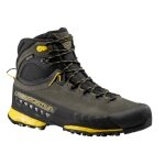 La Sportiva hiking shoes TX 5 GTX nubuck leather (waterproof, stable, protective) carbon green/black/yellow men's