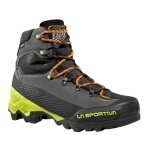 La Sportiva Hiking Shoes Aequilibrium LT GTX (Excursion Mountaineering, Nubuck Leather, Waterproof) Carbon Grey/Lime Men