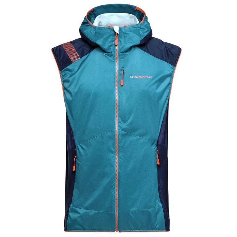 La Sportiva Wander Vest Across Lite Vest (Insulated Vest, Lightweight, Windproof) Hurricane Blue/Deep Blue Men's