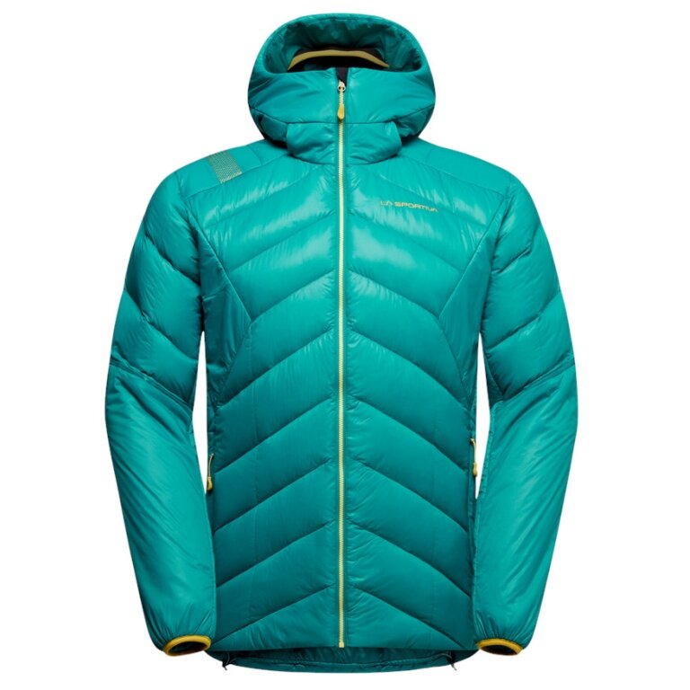 La Sportiva Aiguille Down Winter Jacket (Mountaineering, Primaloft® Gold, padded) turquoise men's