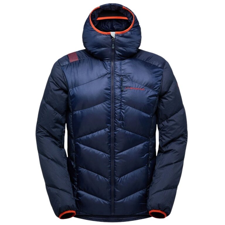 La Sportiva Bivouac Down Winter Jacket (lightweight, thermal insulation, ski touring) deep blue/red men's