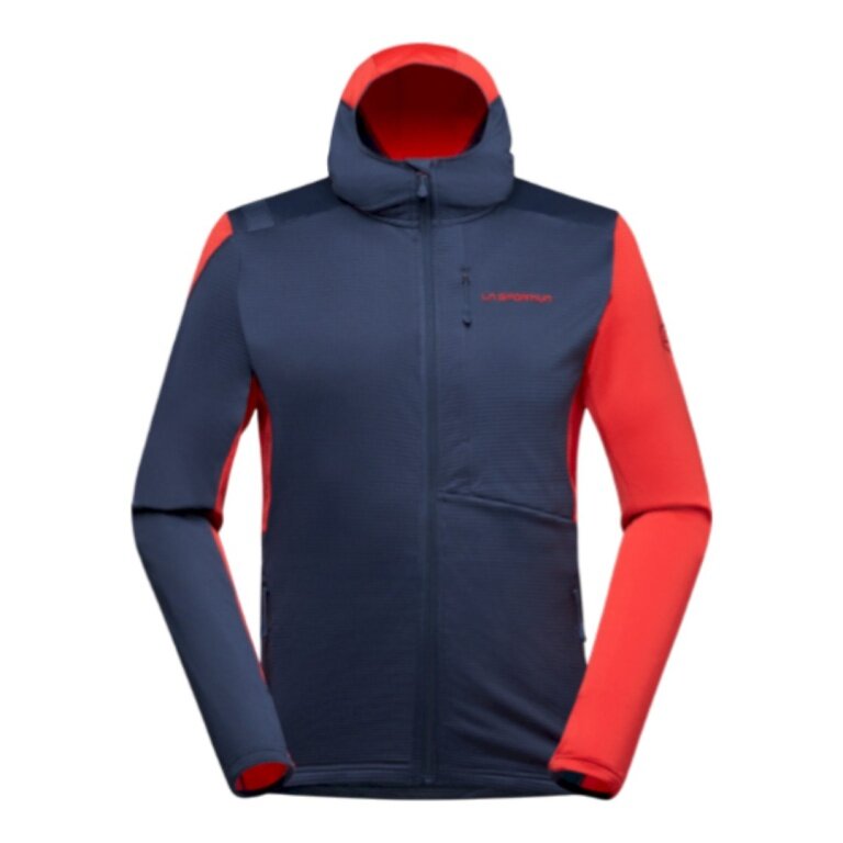 La Sportiva Fleece Jacket Chill Thermal Hoody (with hood, breathable) midnight blue/red men's