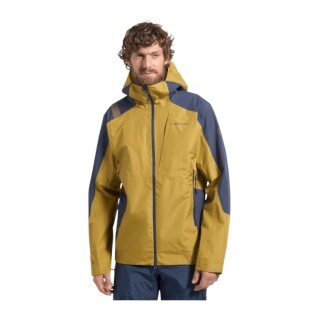 La Sportiva Softshell Jacket Crossridge Evo Shell (Hard Shell, for Ski Touring, Waterproof) Savanah Yellow/Night Blue Men's