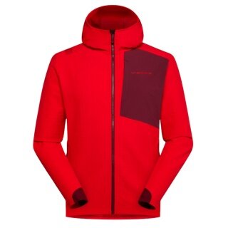 La Sportiva Descender Storm Hiking Jacket (windproof, water-repellent) 2025 red men's