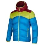 La Sportiva Down Winter Jacket Nature Down (Primaloft Insulation) blue/lime/burgundy men's