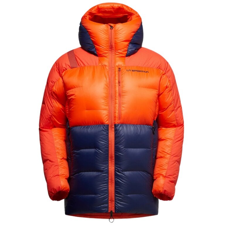 La Sportiva Alpin Winter Jacket Olympus Tech Down Parka (Mountaineering, Thermal Insulation) Cherry Red/Deep Blue Men's