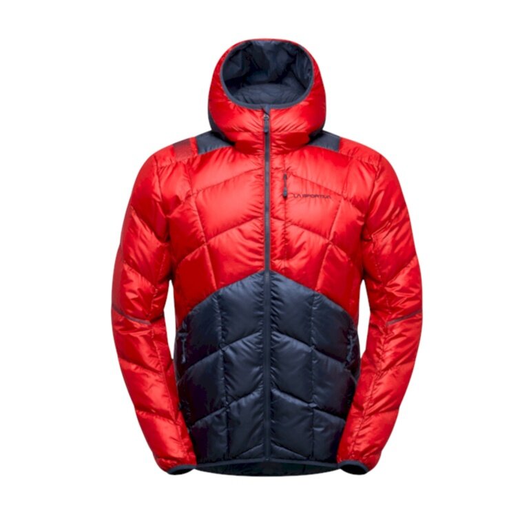 La Sportiva Pinnacle Down Winter Jacket (lightweight, thermal insulation, ski touring) 2025 red/dark blue men's