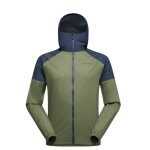 La Sportiva Trail Running Jacket Pocketshell (Hard Shell, waterproof) dark green/dark blue men's