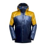 La Sportiva Winter Jacket Supercouloir Primaloft Parka (PrimaLoft Gold Insulation, windproof) dark blue/savana yellow men's