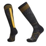 Le Bent Ski Sock Xavier De Le Rue Pro Series Light Snow black/yellow - 1 pair