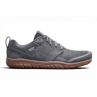 Lems Barefoot Shoes Primal Zen Suede (Suede, Zero Drop, wide toe box) grey