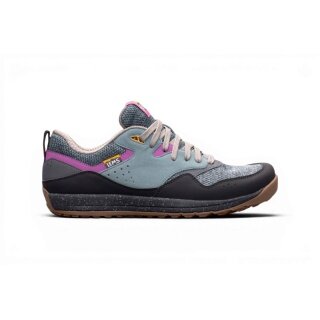 Lems Minimal Hiking Shoes Trail Blazer (Zero Drop, wide toe box) grey/blue/purple