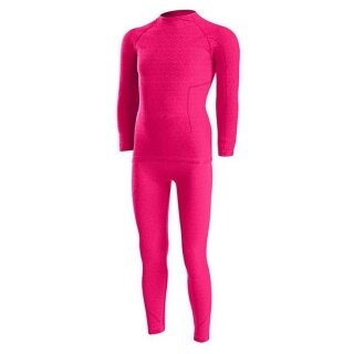 Lenz Functional Underwear Set (Long-sleeved shirt and long trousers) pink Kids