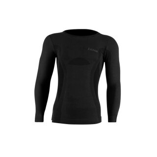 Lenz Functional Underwear Long Sleeve Shirt Merino 6.0 Round Neck Black Men