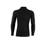 Lenz Functional Underwear Long Sleeve Shirt Merino 6.0 Stand-Up Collar Black Men