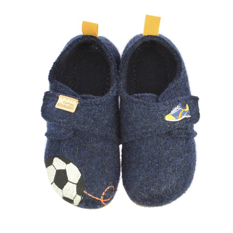 Living Kitzbühel Slippers Top Scorer Sheepswool - midnight blue Children (31-35)