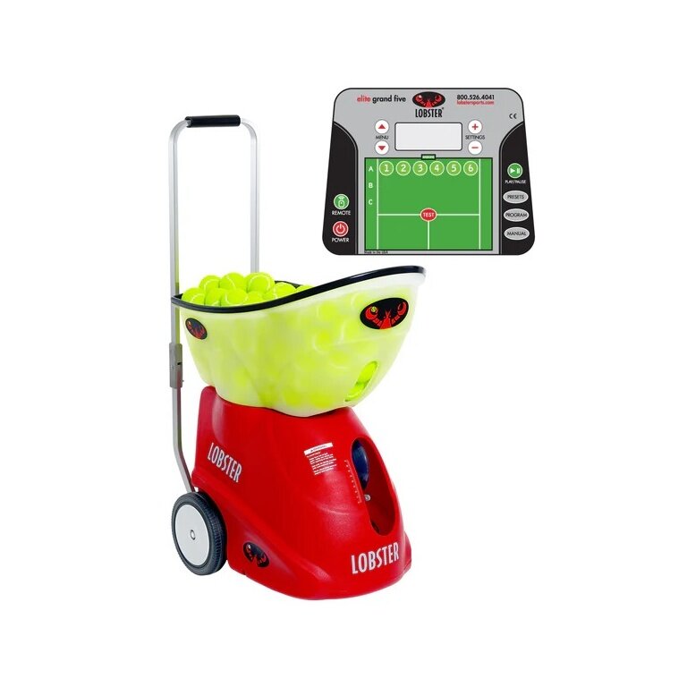 Lobster Ball Machine Elite Grand Five (16-130kmh, 12 pre-installed drills, battery up to 8h, oscillator)