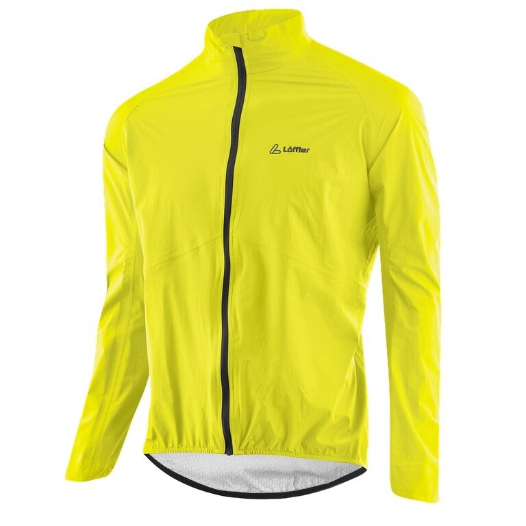 Löffler Bicycle Jacket Bike WPM Pocket (windproof, waterproof, lightweight) yellow men's