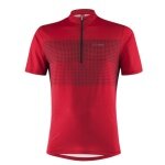 Löffler Bicycle Shirt Bike Sparta (Half-Zip, elastic, quick-drying) red men's